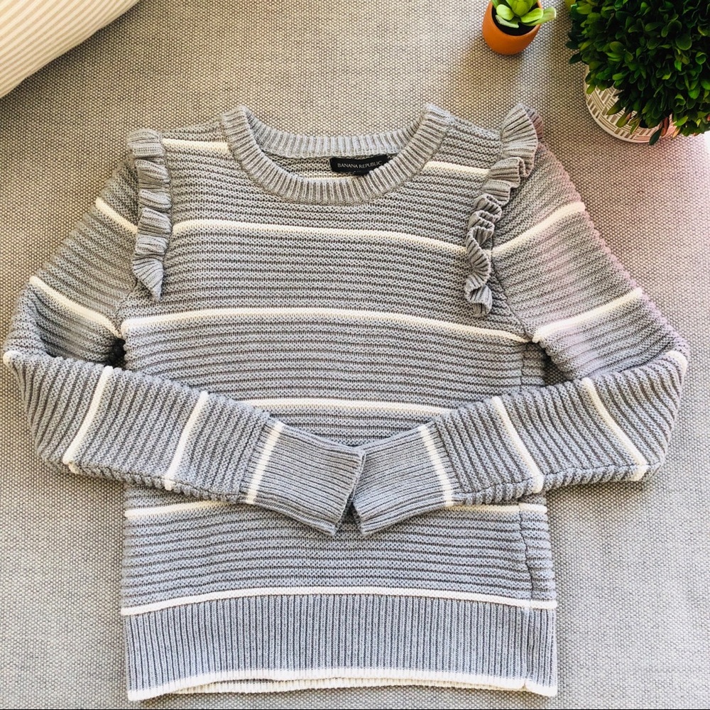 Stripe Ruffle Sweater